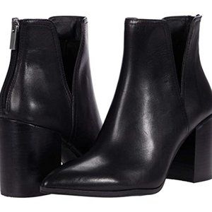 NEW Steve Madden Darci Black Leather Booties